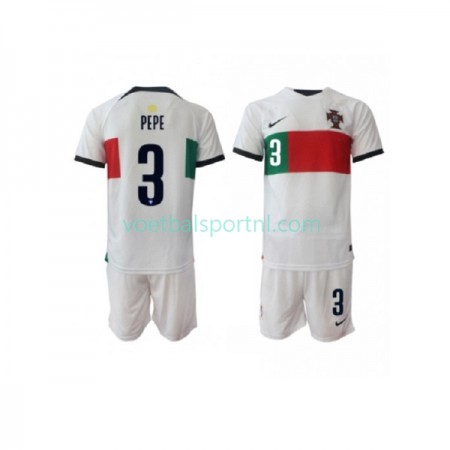 Portugal PEPE 3 Kind Uit Tenue World Cup 2022